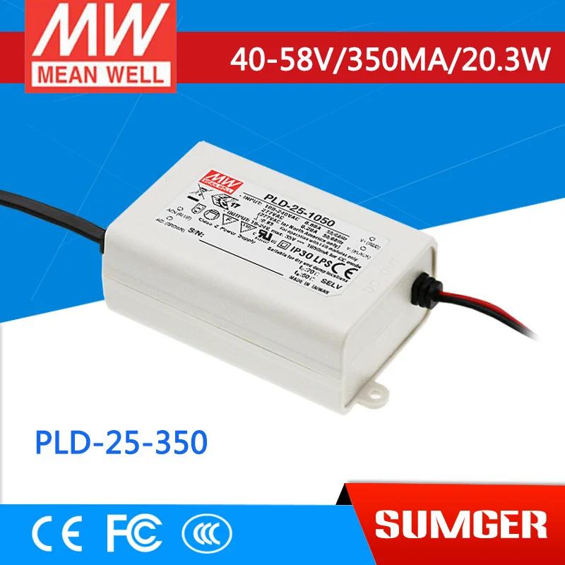 

[MEAN WELL1] original PLD-25-350 58V 350mA meanwell PLD-25 58V 20.3W Single Output LED Switching Power Supply