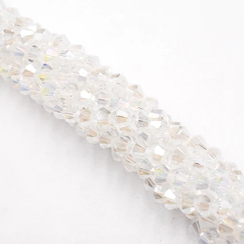 고품질 AAA 바이콘 고급 오스트리아 크리스털 비즈, 투명한 녹색 색상, 도금 쥬얼리 제작, DIY, 4mm, 110PCs 5