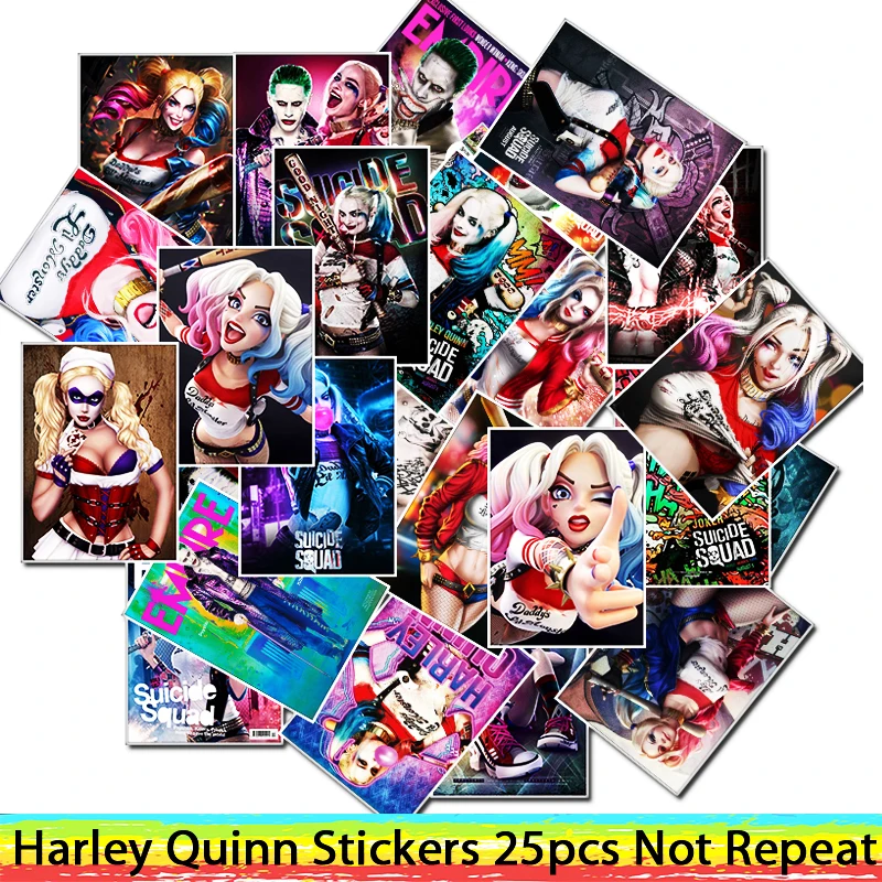 

Suicide Squad Superhero Harley Quinn Sticker For Kids Toy Luggage Skateboard Phone On Laptop Moto Bicycle Wall Guitar Stickers