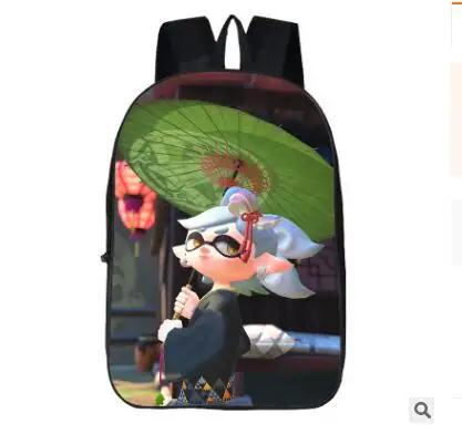 Модная детская школьная сумка Splatoon рюкзак 3D принты детская школьная сумка книга сумки подростковые Девочки Мальчики Начальная Студенческая школьная сумка - Цвет: same as picture