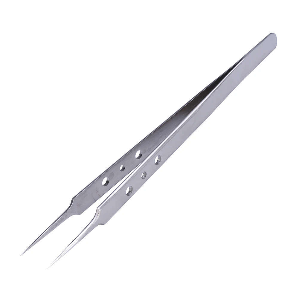 Pinzas de precisión de acero inoxidable Pinzas de mantenimiento Universal Pinzetta Pinzas herramientas de reparación electrónica Pinzas de precisión de acero inoxidable Pinzas de mantenimiento Universal Pinzetta Pinzas herramientas de reparación electrónica
