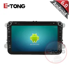 8 inch Android 6.0 Double din Car DVD player GPS Navigation for VW universal with auto Stereo Radio OBD Bluetooth Rear Camera