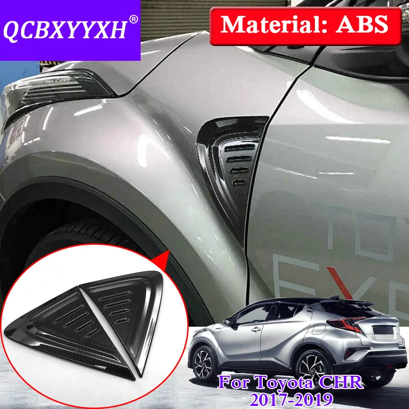 QCBXYYXH ABS 2 шт./партия автомобильный Стайлинг авто с обеих сторон вентиляционные наклейки для потока внешние украшения Наклейка для Toyota CHR