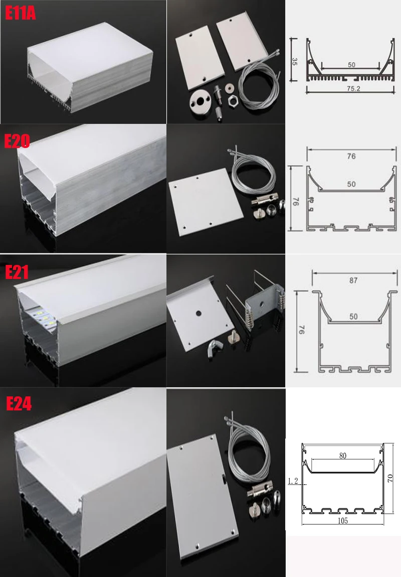C07 5 комплектов 50 см u-образный светодиодный фонарь алюминиевый канальный профиль с крышкой, торцевые колпачки и крепежные зажимы для под освещение шкафа