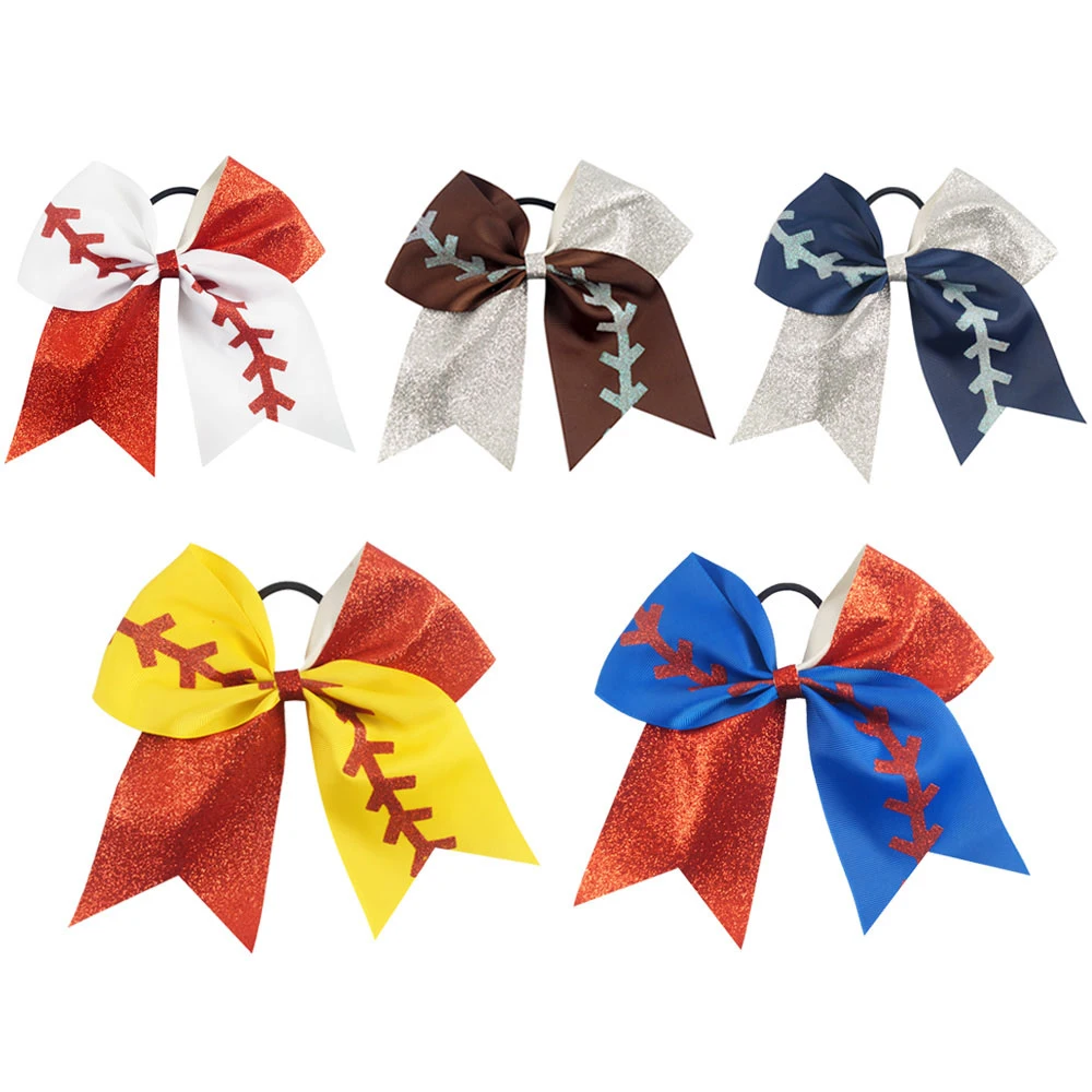7-New-Design-Glitter-Grosgrain-Ribbon-Softball-Printed-Cheer-Bow-For-Cheerleading-Girls-Hair-Accessories