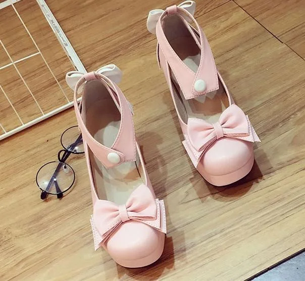 

High-Q Japan Anime Student Female Lolita Preppy Style Cosplay Daily Uniform Shoes
