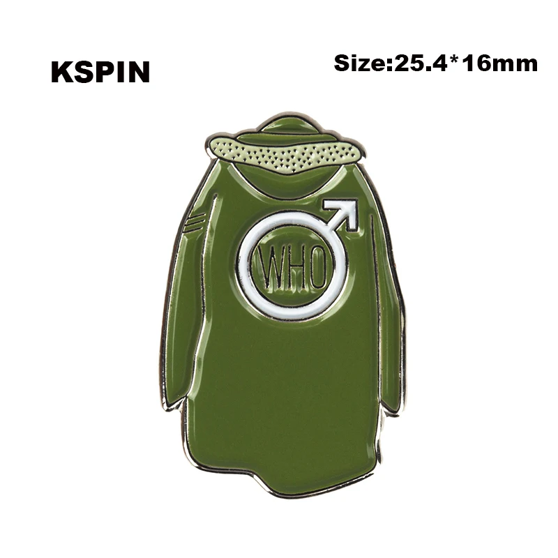 

The Who Green Jersey Metal Badges for Clothes Cute Cartoon Pinza Capelli Pin Icons XY0095