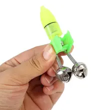 Светодиодный ночной рыболовное освещение аксессуар рыболовный колокольчик поплавок двойной колокольчик рыболовные инструменты 10 шт