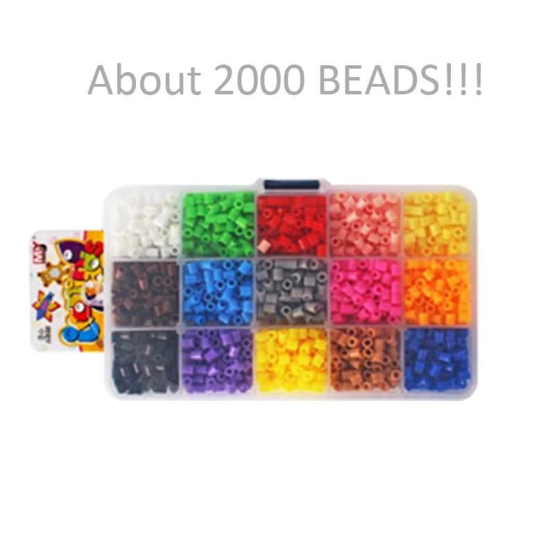 NEW 15 Color Perler Beads 2000pcs box\/set of 5mm Hama Beads Fuse Beads child diy handmaking 