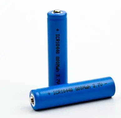 

Free shipping 2pcs/lot 3.7V 10440 800mAh Lithium-ion Rechargeable battery AAA Li-Ion battery