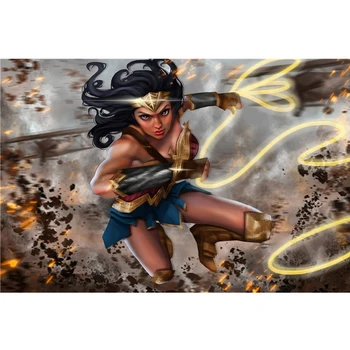 

5D DIY square round Diamond Painting Superhero Wonder Woman Cross Stitch Diamond Embroidery Pattern Rhinestone home decor J0622