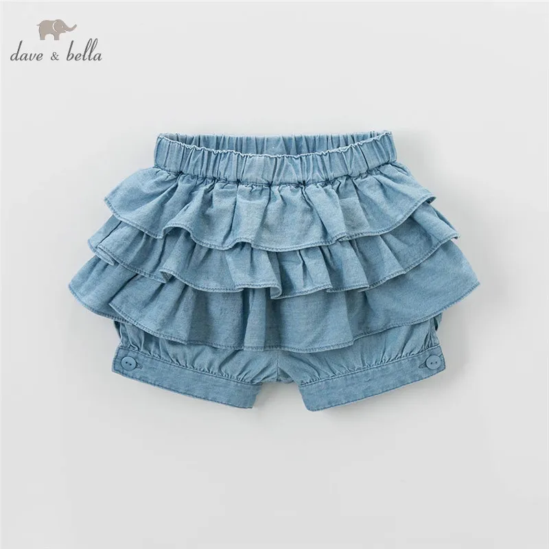 DB4852 dave bella summer baby girls shorts floral knickerbockers bow bloomers denim shorts bloomers DB4852 dave bella summer baby girls shorts floral knickerbockers bow bloomers denim shorts bloomers