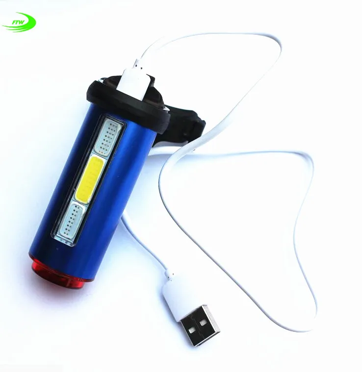 Bicycle USB Light Bike LED 360 Degree Laser Light Cycling Tail Flashlight Bicycle Accessories TL2061