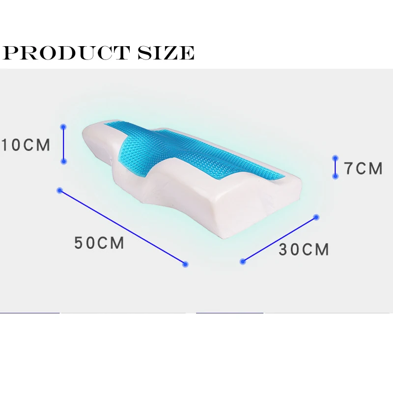 L097- High Quality Summer Cool Gel Pillow With Cool Pad Summer Cooling Gel Memory Foam Pillow Washable Pillow Case (6)