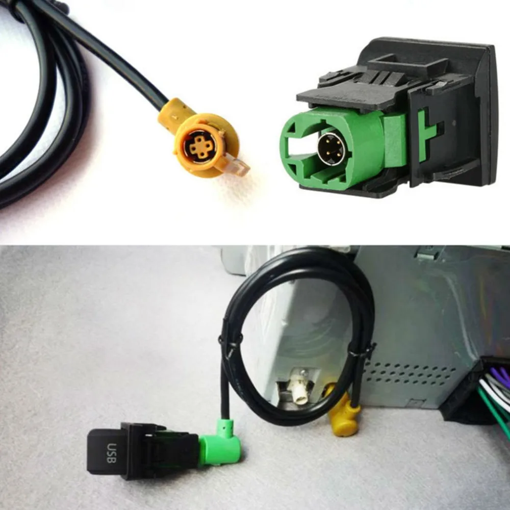 BEESCLOVER USB 3 5 мм AUX розетка RCD510 RCD310 + RCD300 MDF20/231 Для VW Magotan Touran POLO r26|aux switch|aux socketusb aux |