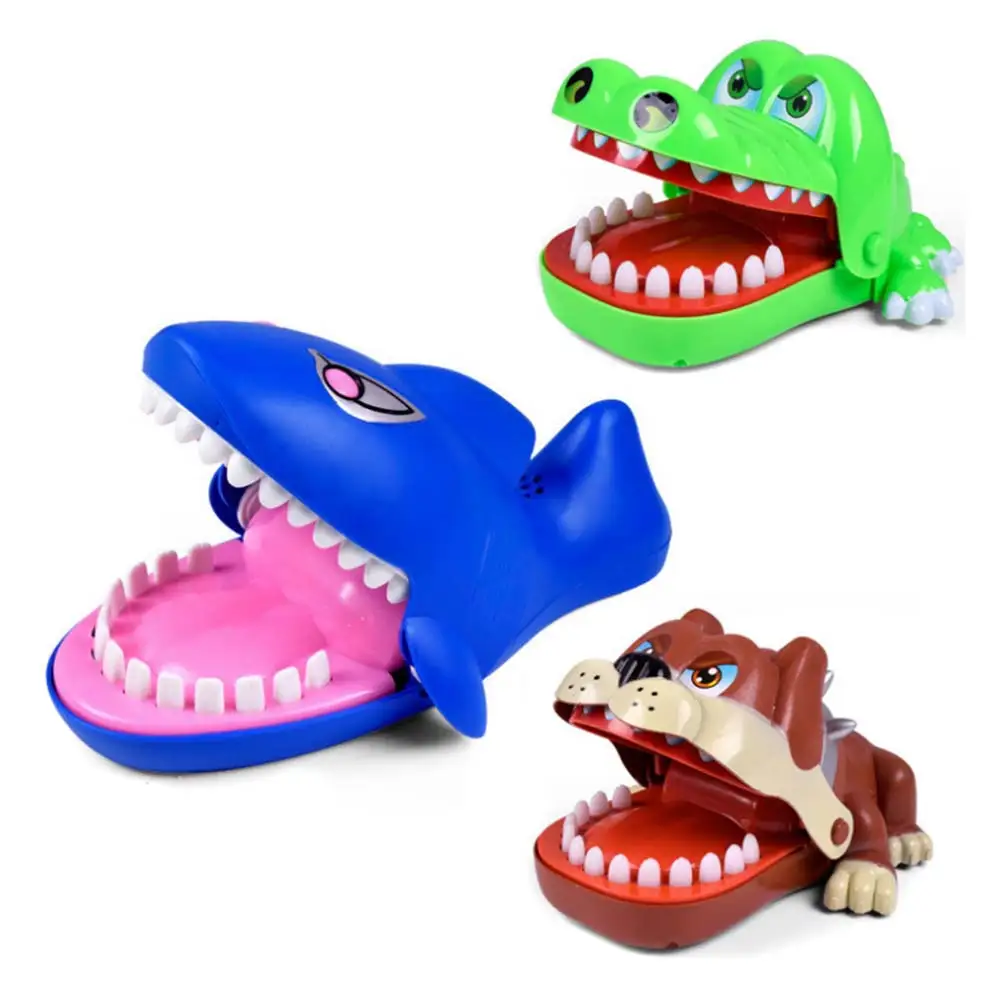 Бульдог крокодил, акула рот стоматолога укуса палец игра Забавный кляп игрушка для детей дети играть игрушки FJ88