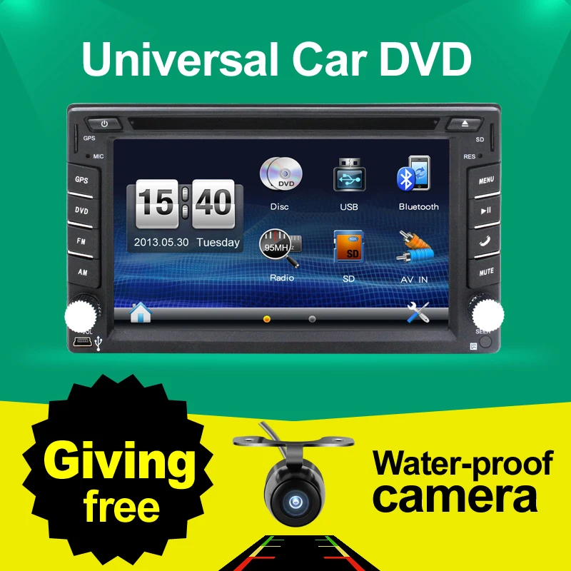 2din 100 New universal Car Radio Double Two din Car DVD Player GPS