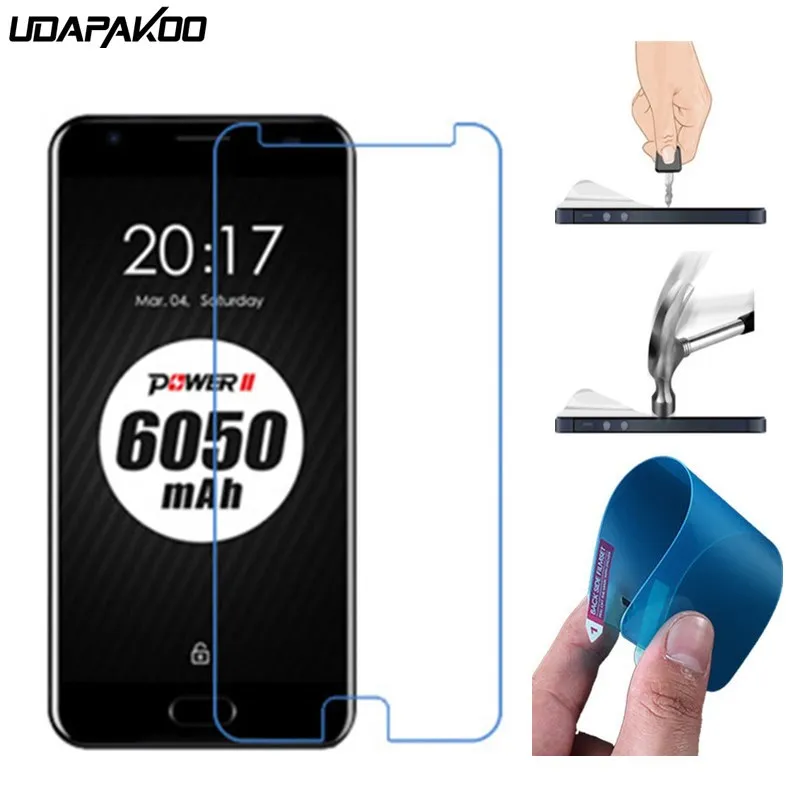 

udapakoo for Ulefone Power Explosion proof Screen Protector film soft glass nano film for Ulefone Paris Metal Power 2