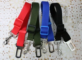 

by dhl or ems 500pcs Pet Vehicle safety clash safety belt dog car safety belt Red/black/blue hot sale 2016