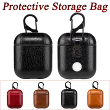 Винтажный матовый чехол для AirPods из натуральной кожи для Apple Airpods, роскошная Защитная сумка для хранения, черный и коричневый цвета, Прямая поставка