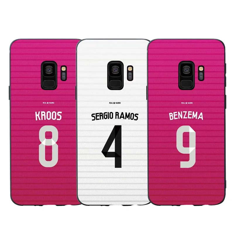 

MA Football Star Madrid Jersey Style Phone Case Cover For Samsung Galaxy S6 S7 edge S8 plus S9 plus S10 plus lite Soft Case