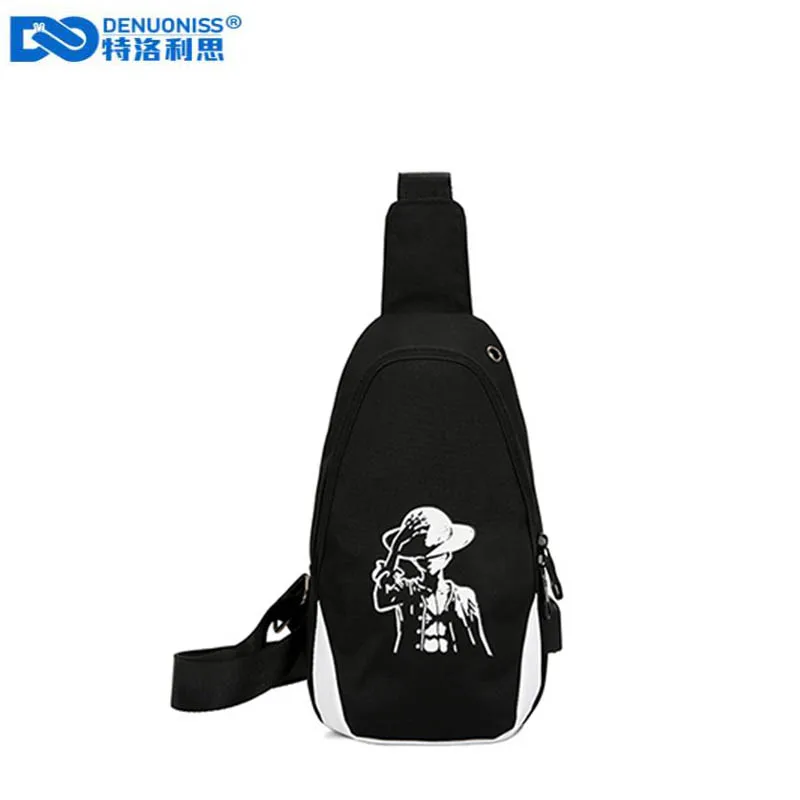 

DENUONISS 2019 New Arrival Male Shoulder Bags USB Charging Crossbody Sling Bags Anti Theft Luminous Chest Men Messengers Bags
