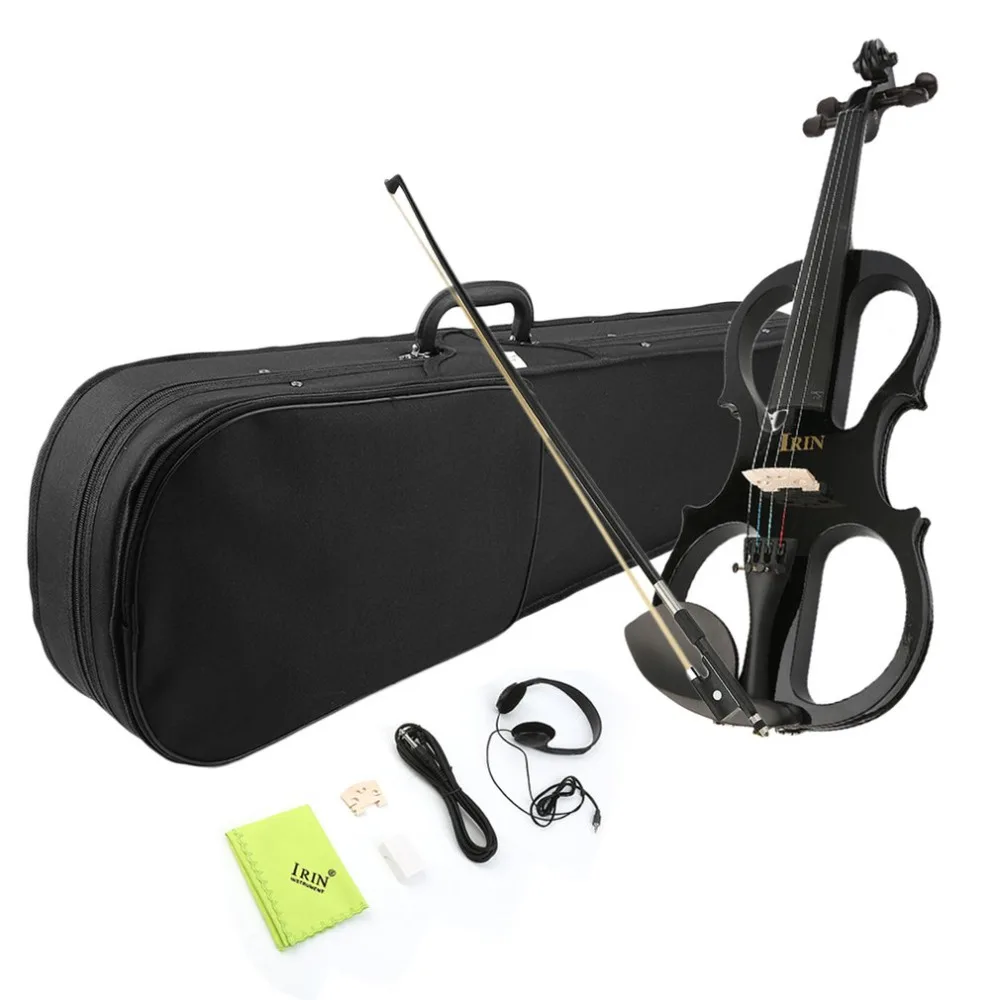 

NEW Best for Beginners 4/4 Maple Electric Violin Fiddle Headphone Case UK Plug with Exquisite and Delicate Surface