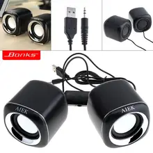 2 шт./лот Dx11 портативный USB2.0 сабвуфер маленький динамик с 3,5 мм аудио разъем и USB разъем питания для настольного ПК ноутбука MP3 телефона