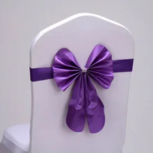 20 шт бабочка кожаный галстук-бабочка стул пояс Эластичная лента для Свадебная вечеринка в отеле банкет Украшение стула