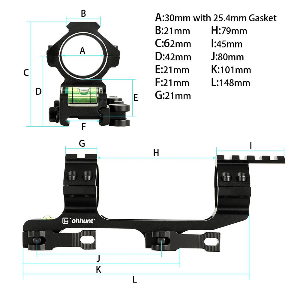 Ohhunt QD 1 بوصة 30 مللي متر خواتم يتجزأ الصيد نطاق جبل Picatinny السكك الحديدية Ar15 Ak 47 قوس ل البصرية البصر مع مستوى فقاعة Ohhunt QD 1 بوصة 30 مللي متر خواتم يتجزأ الصيد نطاق جبل Picatinny السكك الحديدية Ar15 Ak 47 قوس ل البصرية البصر مع مستوى فقاعة