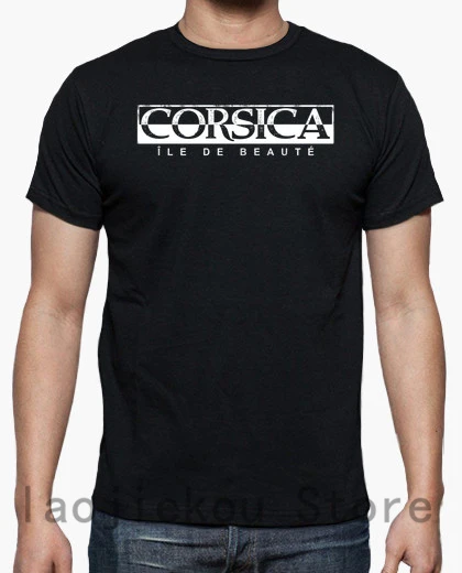 

100% cotton Funny men T shirt Women Fashion tshirt Corsica island of beauty T-Shirt Unisex cool white and black shirts