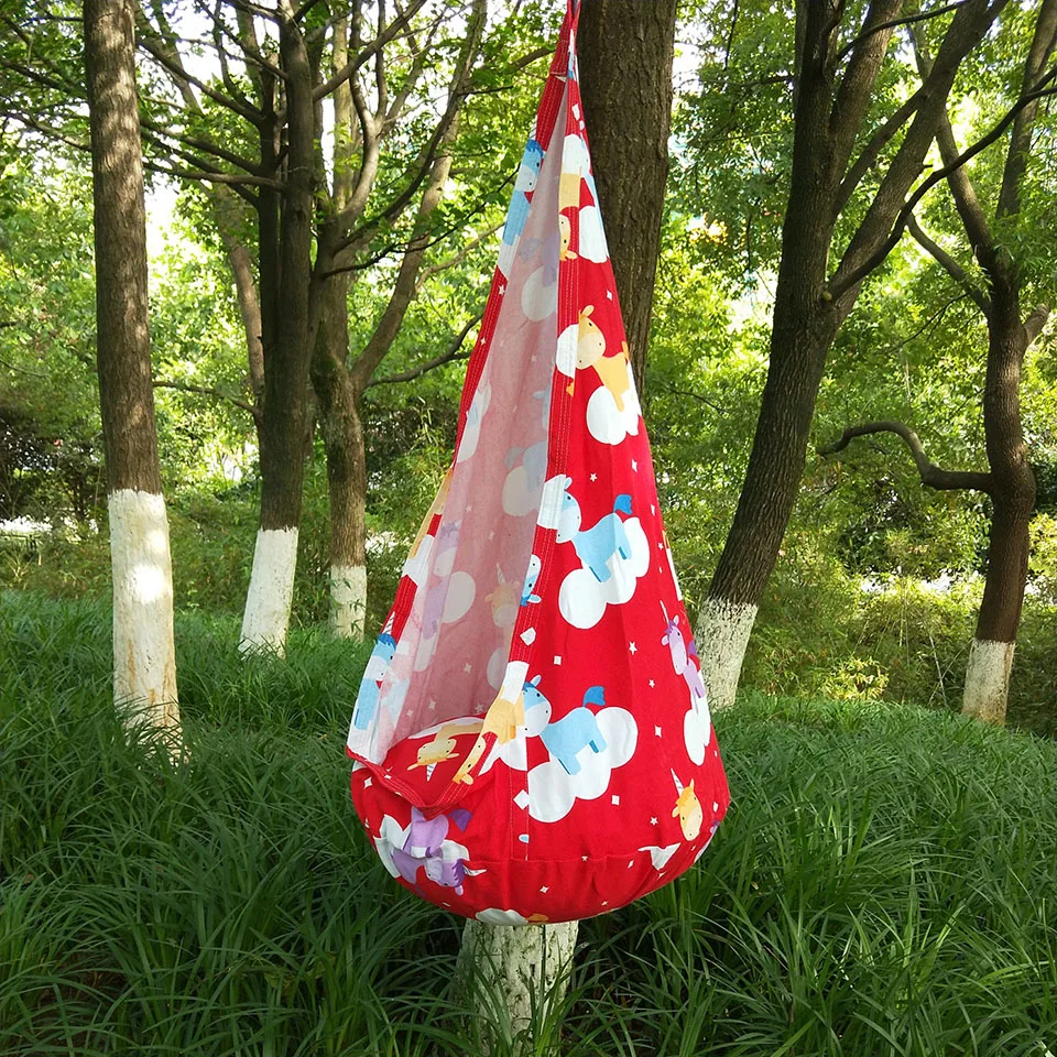 

2019 Colorful Unicorn Children Hammock Garden Furniture Swing Chair Indoor Outdoor Hanging Seat Child Swing Seat Patio Portable