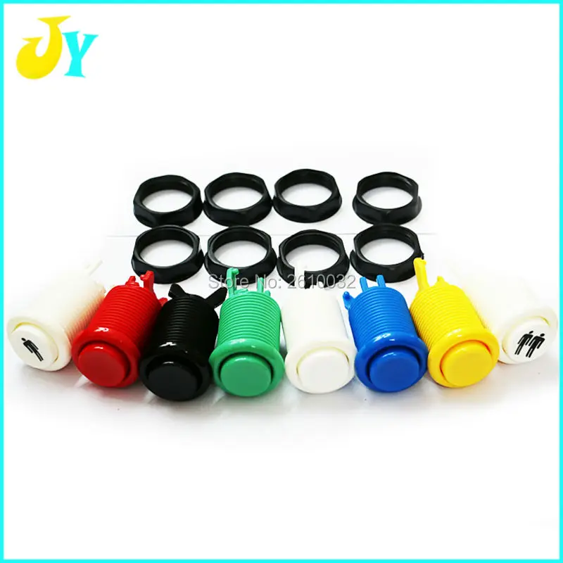 

1pcs Neo geo HAPP style Arcade Push Button American start button Durable Multicade MAME Jamma Game Long Switch Mult-color