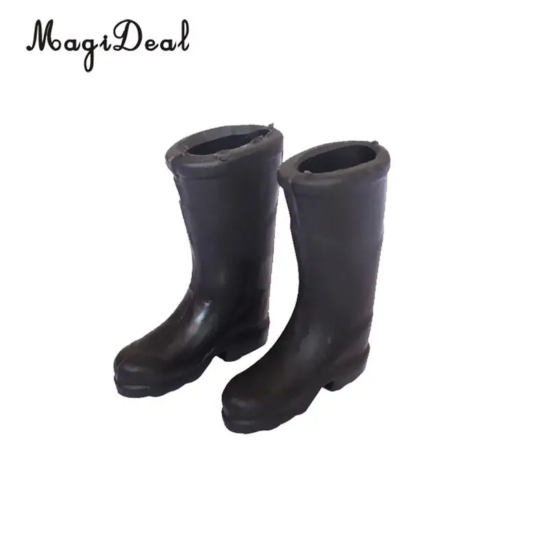 Simple Miniature Garden Yard Rubber Rain Boots for 1/12 Scale Dollhouse Furniture