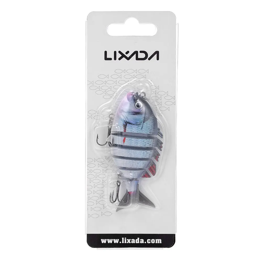 Lixada рыболовные приманки Мульти соединенная жесткая приманка 8 см 15 г 6 Сегмент