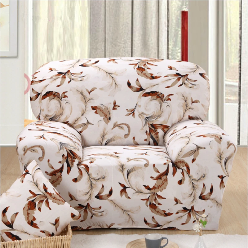 European style Big elastic cloth sofa cover flower sectional sofa
