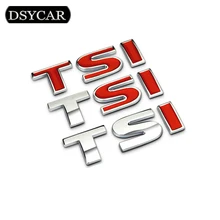 1Pcs 3D Metal TSI Car Side Fender Rear Trunk Emblem Badge Sticker Decals for Volkswagen Sagitar Golf Magotan Polaris Boracay