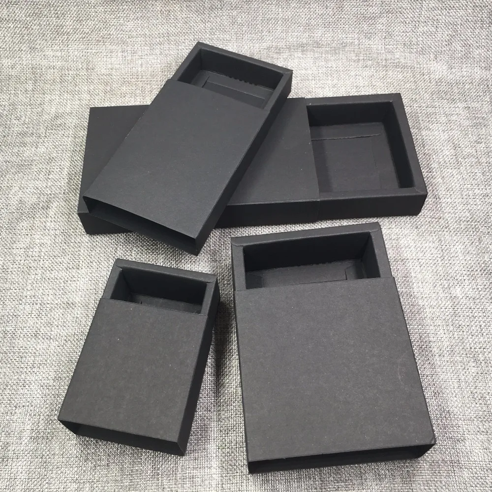 50pcs Kraft Gift Packing Boxes Blank Paper Drawer Box DIY Storage Boxes for Handmade SoapGiftsCraftsJewelryCandyCakeRose