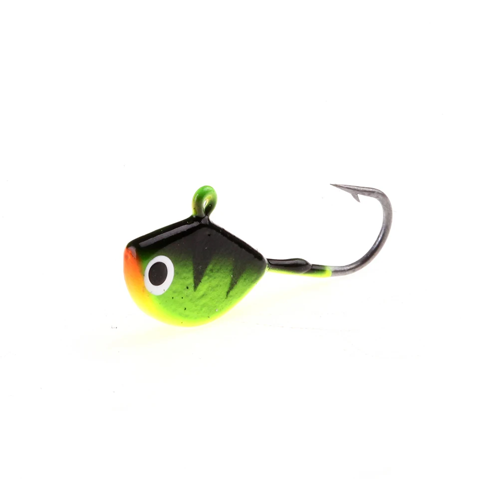 4PCS/Lot Winter Fishing Lure Ice Fishing Jig Bait 2.5cm 2.3g Mini Metal  Fish Lead Head Hook Bait Fishing Tackle