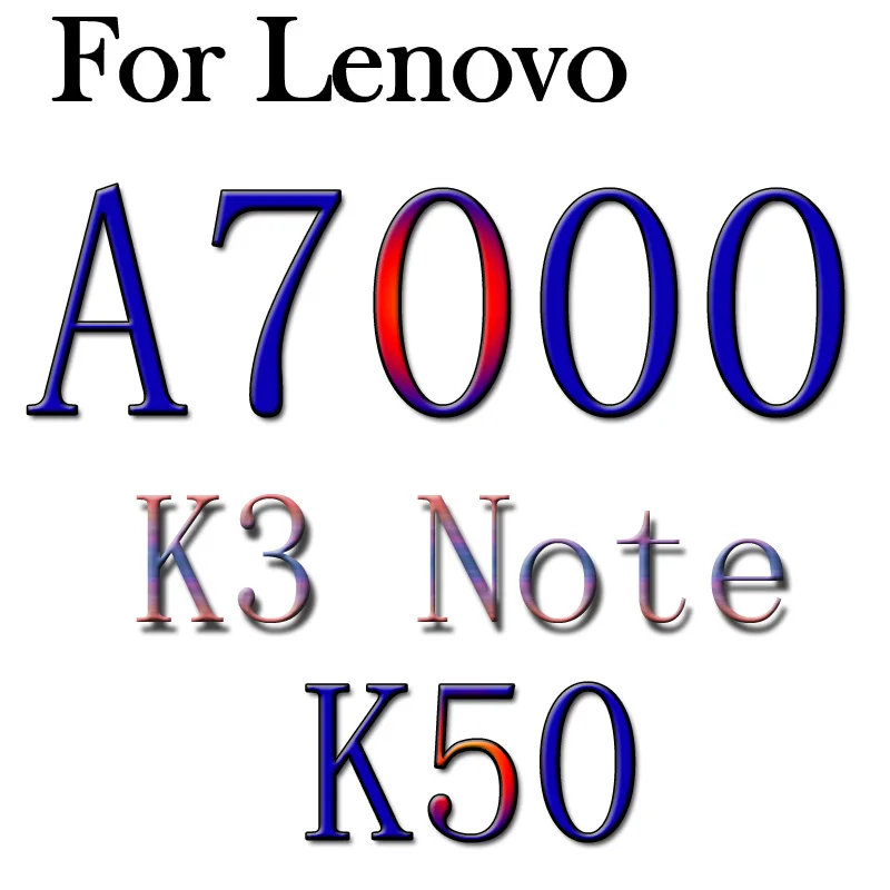 С уровнем твердости 9H закаленное Стекло Экран Защитная пленка для lenovo Vibe C Z90 C2 S90 K3 K4 K5 плюс K6 Мощность Примечание A6010 P70 A2010 A5000 P2 чехол - Цвет: K3 note