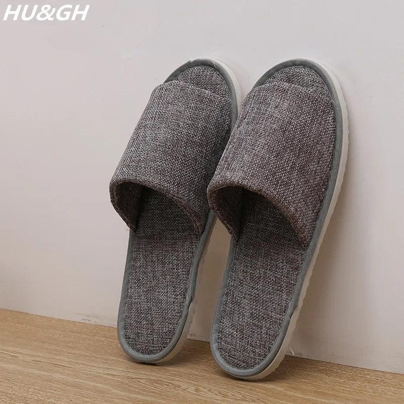 Four seasons indoor linen slippers, family, hotel guest slippers ...