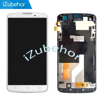 

100% Warranty For Philips I908 LCD Screen Display With Touch Screen Digitizer Glass + frame assembly in white by free shipping