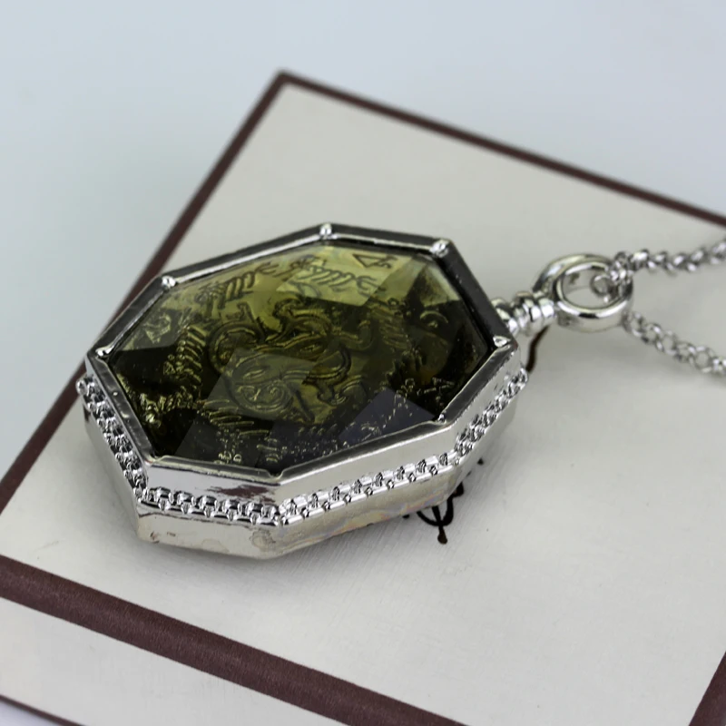 Slytherin college Treasures медальон крестраж ожерелье коробка Horcrux Комплект s & Подвески|locket