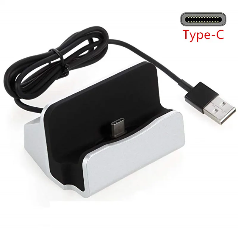 

Usb Type C Type-C Dock Stand Charger Charging Holder For LG Xiaomi Mi 9 8 Mi A2 A1 6X Redmi note 7 pro poco F1 Oneplus 7 6 6T 5