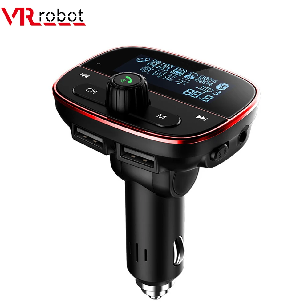 VR robot 5V 3.4A автомобильное зарядное устройство USB адаптер Bluetooth Handsfree автомобильный комплект fm-передатчик 1,77 дюймов Автомобильный Aux MP3 аудио плеер