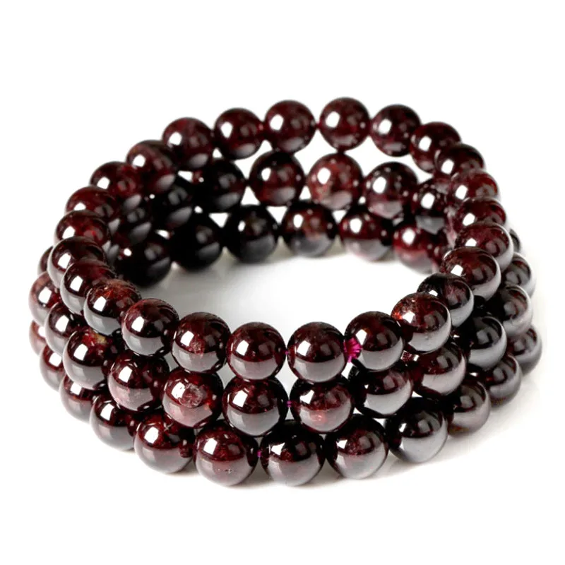 

Natural Garnet Bracelet Birthstone Jewelry Natural Stone Bracelet Handmade Jewelry Fashion Jerwelry Wholesale