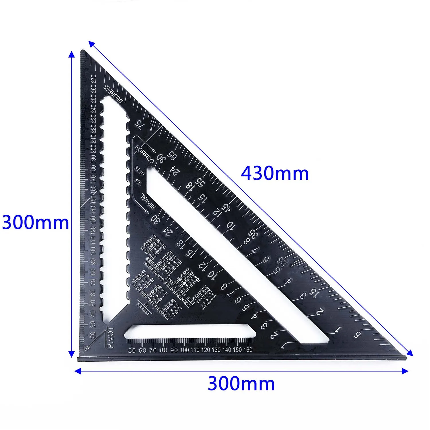1 шт. метрическая система треугольный угол линейки квадратный ...