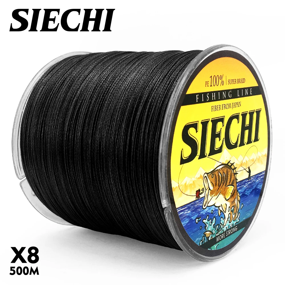 SIECHI PE Braided Fishing Line Multifilament 500M 8 Strands Cord Carp Fishing Lines For Saltwater 20 30 40 50 60 60 80LB - Image 6