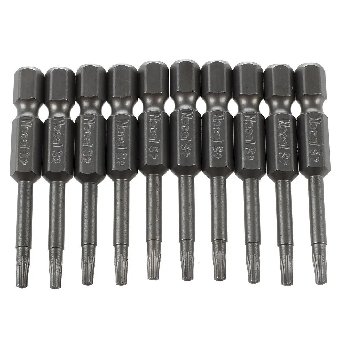 

KSOL 50mm Length 2.74mm T10 Type Tip Magnetic Torx Screwdriver Bits 10 Pcs