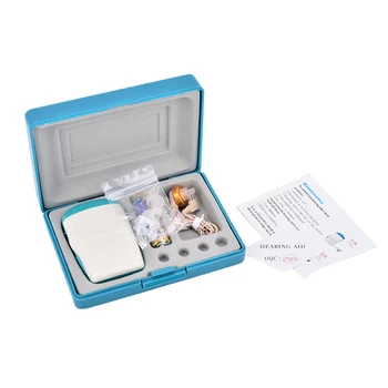 

1set Severe Hearing Loss Hearing Aid Machine with Earplugs F-18 Hearing Aid Voice Volume Adjustable Sound Amplifier